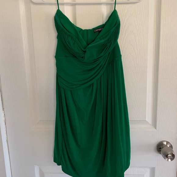 Green Express Mini Dress - Picture 2 of 4